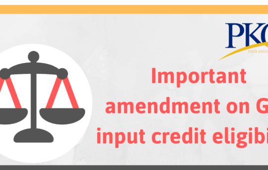 important amendment on GST