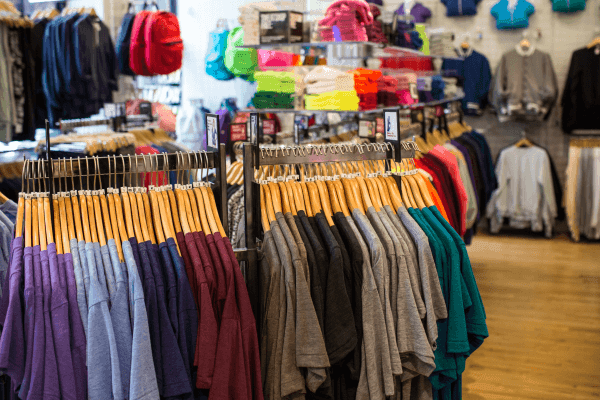 apparel retail and supermarket