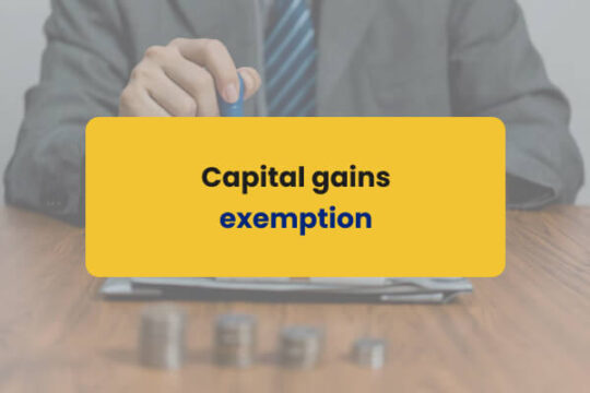 Capital gains excemption