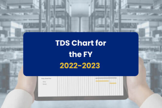TDS chart for FY 22 to 23