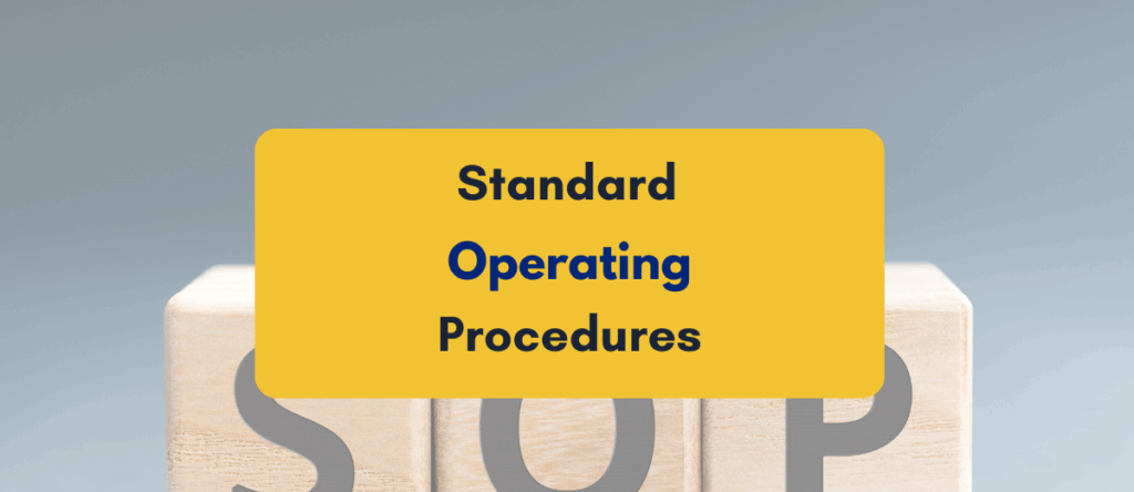 Standard Operating Procedure