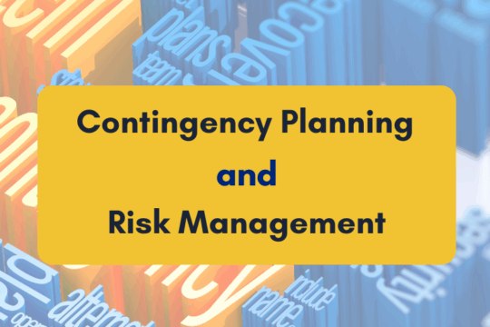 Contingency Planning and Risk Management