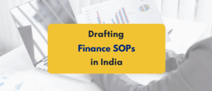 Drafting finance SOPs in India - PKC