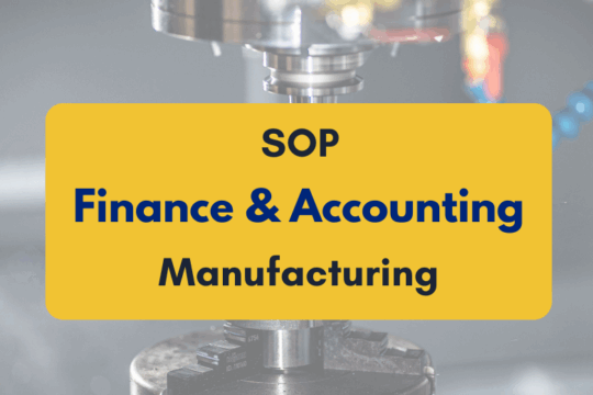 SOPs for finance teams in the manufacturing sector- PKC