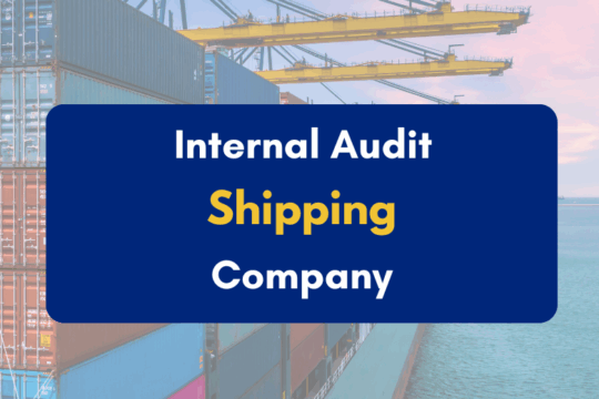 Internal Audit in Shipping Company
