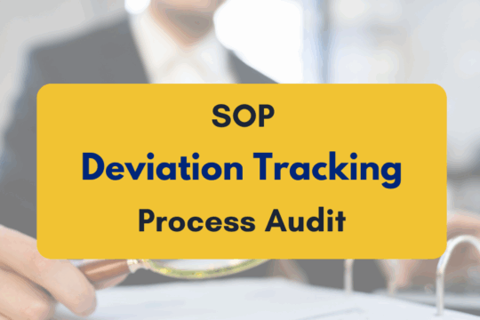 SOP Deviation Tracking in Process Audits - PKC