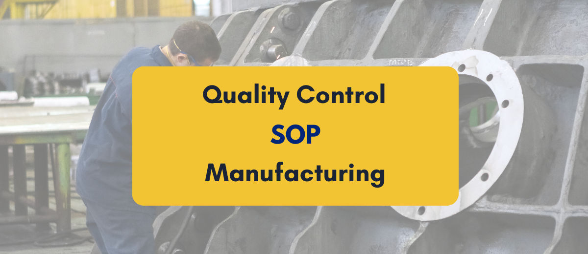 quality control sop for manufacturing- PKC