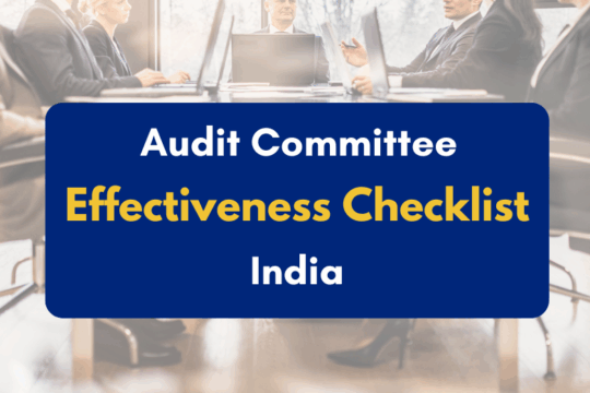 Audit Committee Effectiveness & Oversight Checklist India- PKC