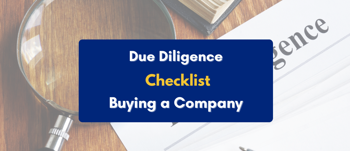 due diligence checklist for buying a company in India