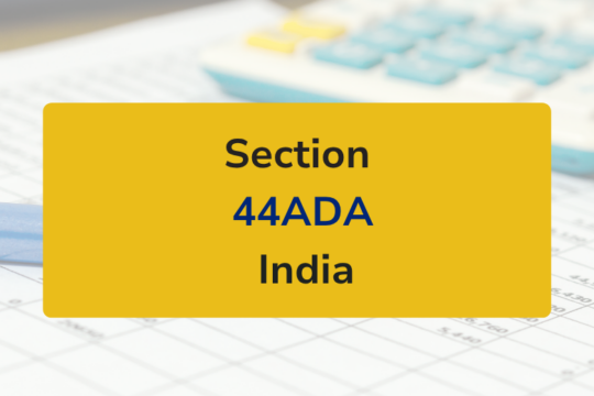 Presumptive Tax for Professionals (Section 44ADA)