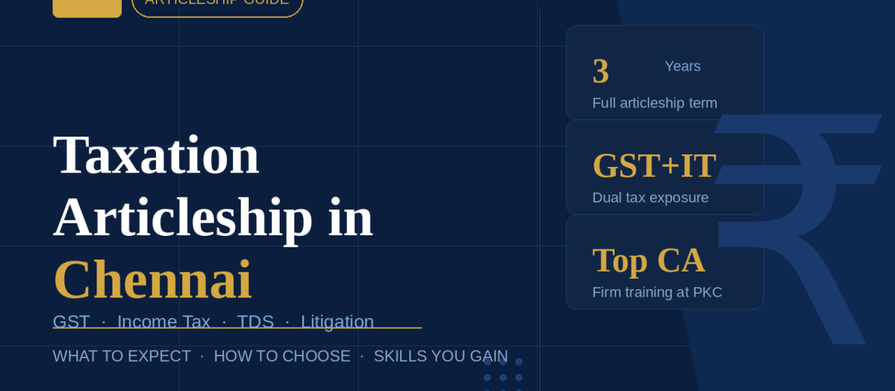Taxation Articleship in Chennai
